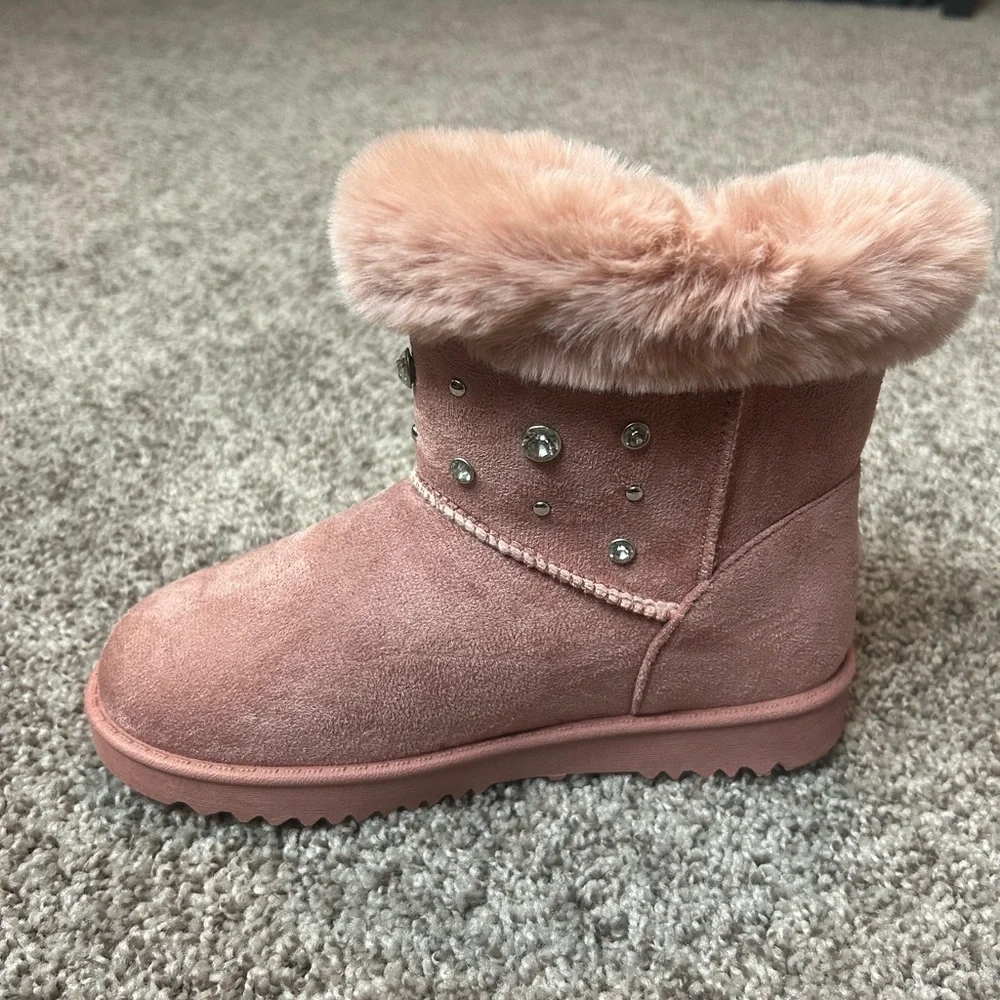 Pink Rhinestone Boots - Picture 2 of 4